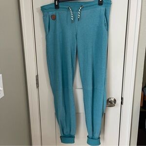 Naketano A Brave New World Jogger Sweat Pants Blue Medium Drawstring